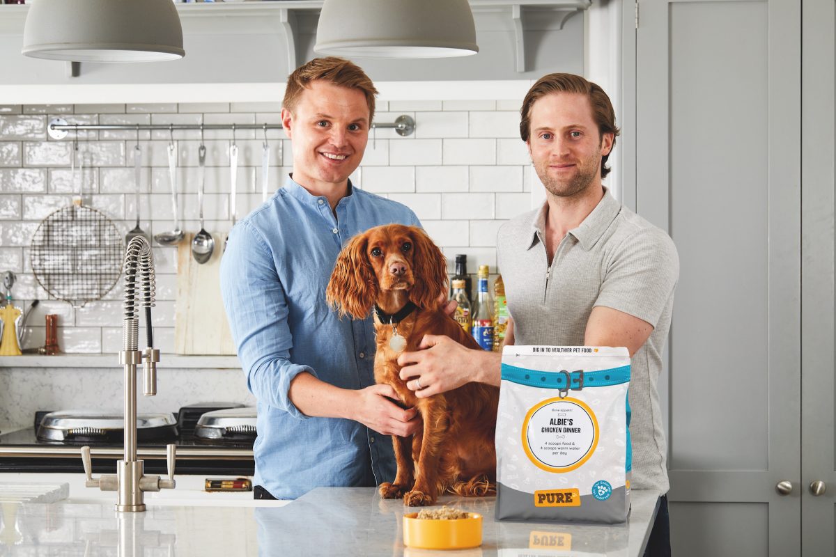 Pure Pet Food Mathew Daniel with spaniel