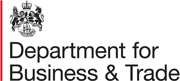 Department for Business and Trade logo